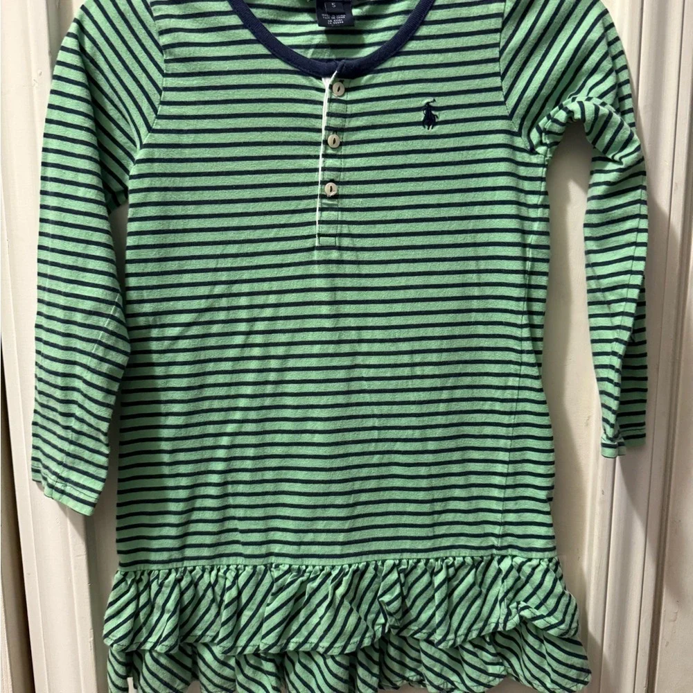 Ralph Lauren Ling Sleeve Ruffle Dress